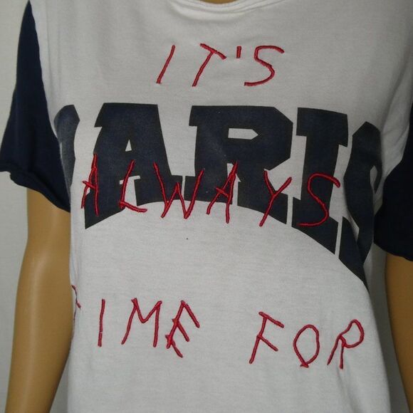 eleven paris It's Always Time for T Shirt Tee XS - Picture 1 of 9